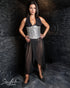 SiaLinda: Unterbrust Korsett Noelle, schwarz silber, Premiumkollektion, sexy - SiaLinda.com